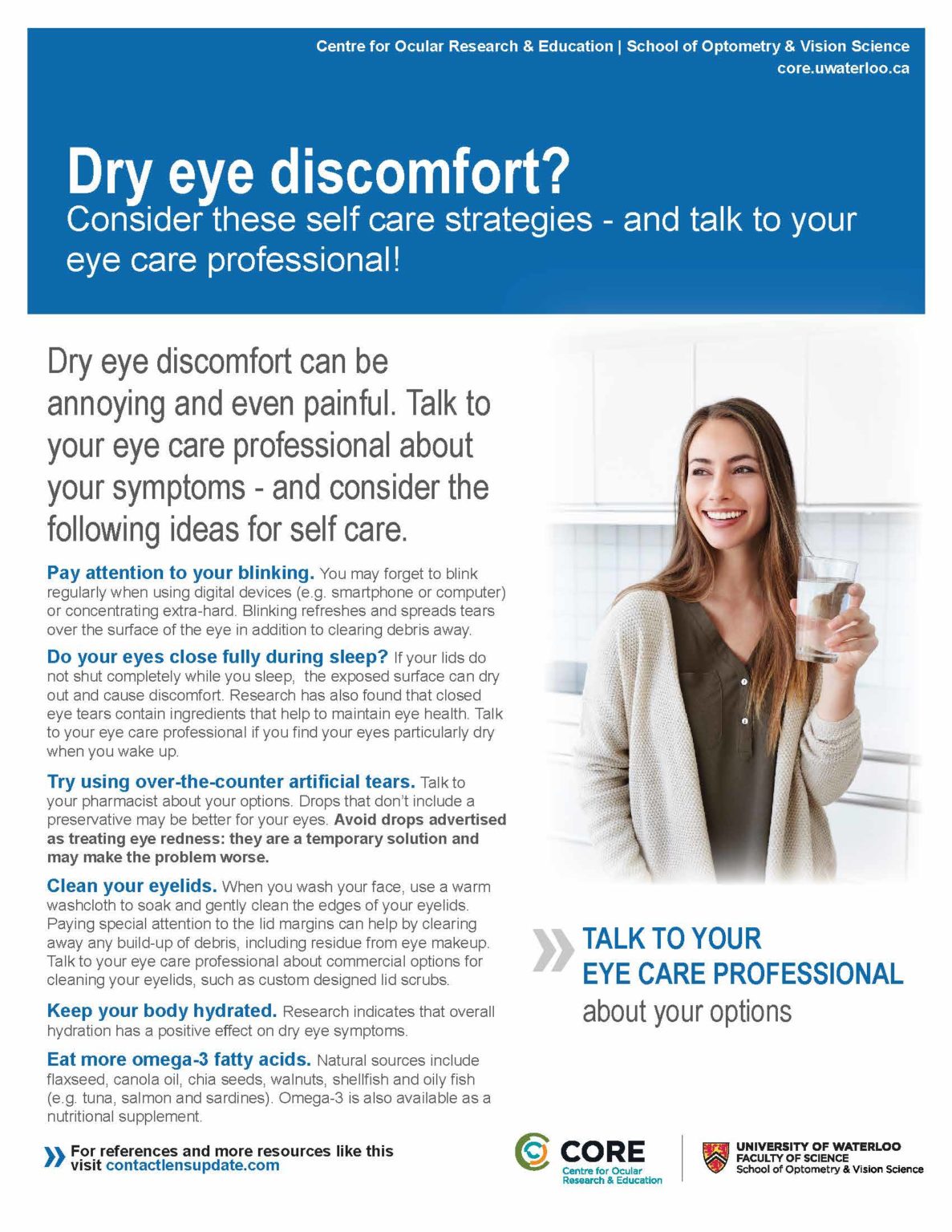 Patient Handout Dry Eye Contact Lens Update